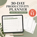 Productivity Planner – Digital PDF Download 1